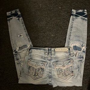 I'm selling rock revivals size 24 and they have only been used two times